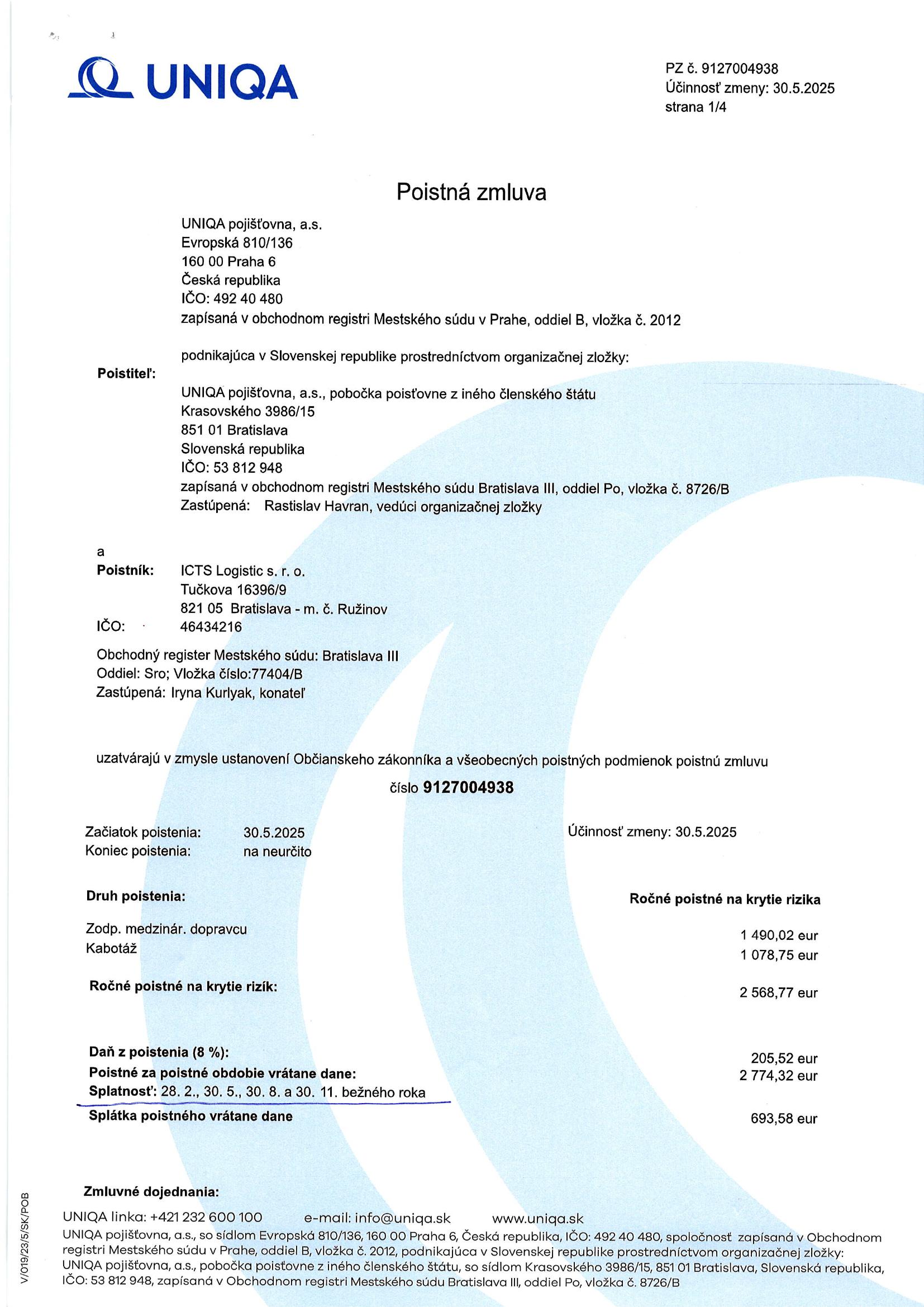 CMR liability insurance