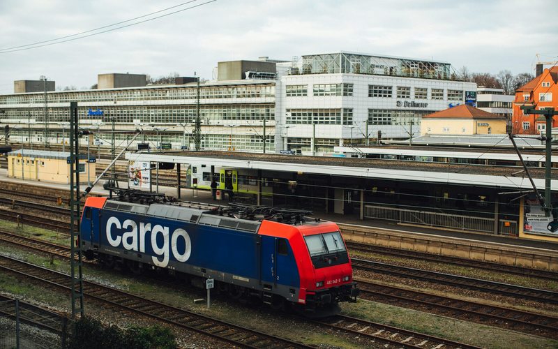 SBB Cargo freight train — combined multimodal transport